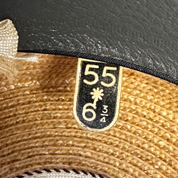 VINTAGE 1960s G. Colpo Women's Wide Brim Straw Hat w/ Red Ribbon Band - Italy - Picture 8 of 8